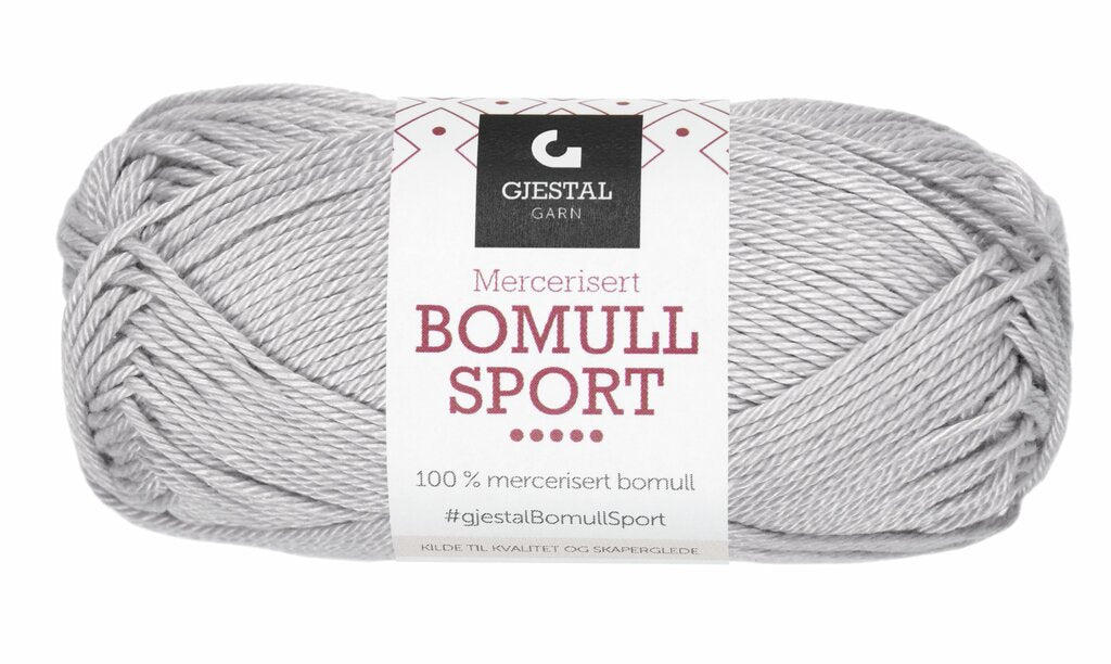 Bomull Sport 381 Sølvgrå