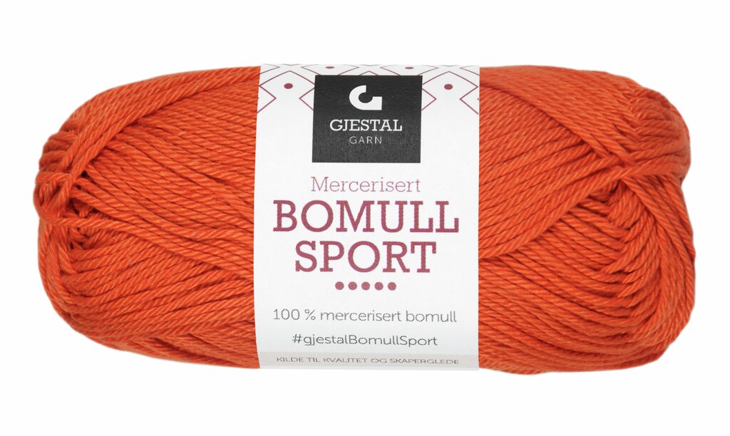 Bomull Sport 337 Oransje