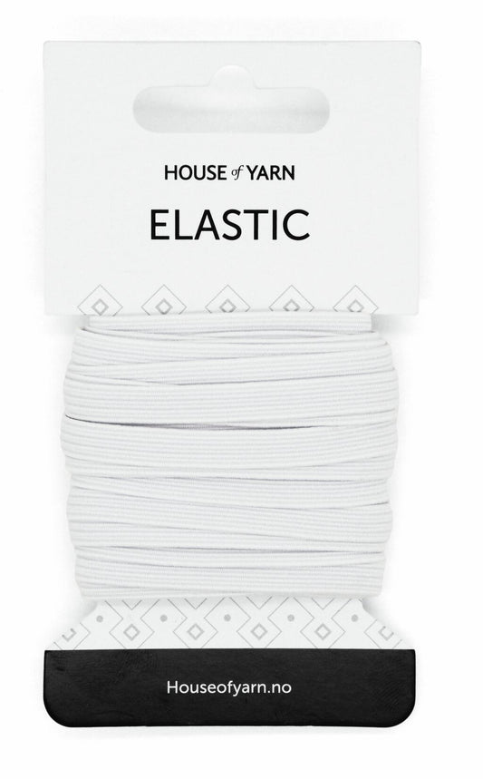 Elastikk myk Hvit