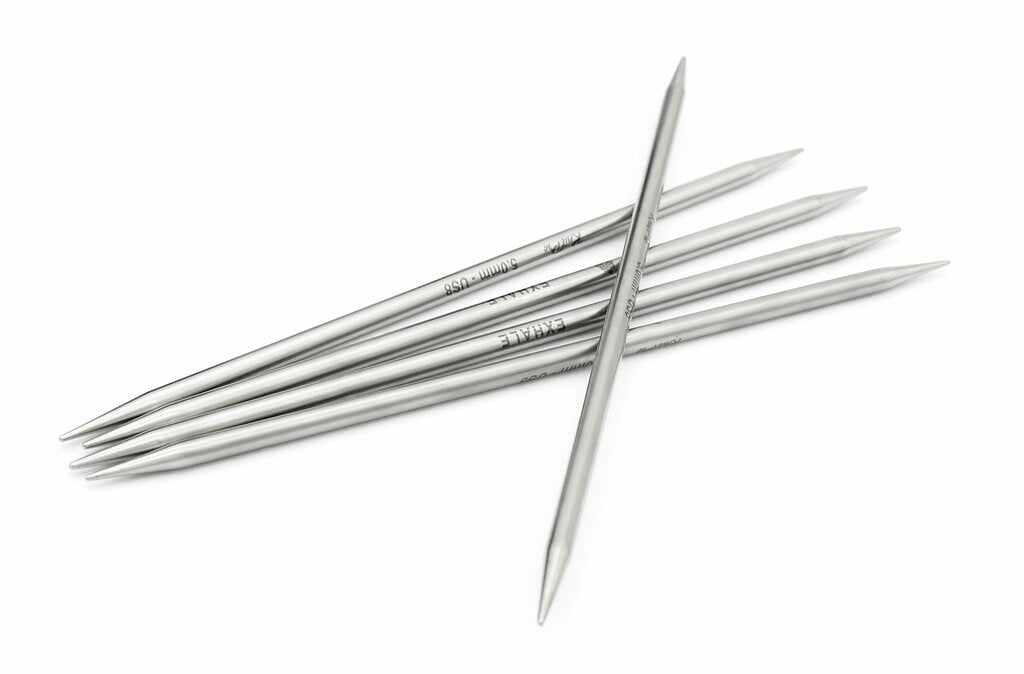 Mindful strømpepinner metall 5.0 mm 20 cm