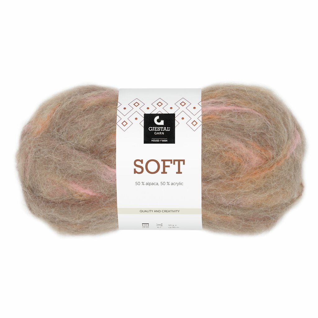 Soft 737 Mørk beige rosa mix