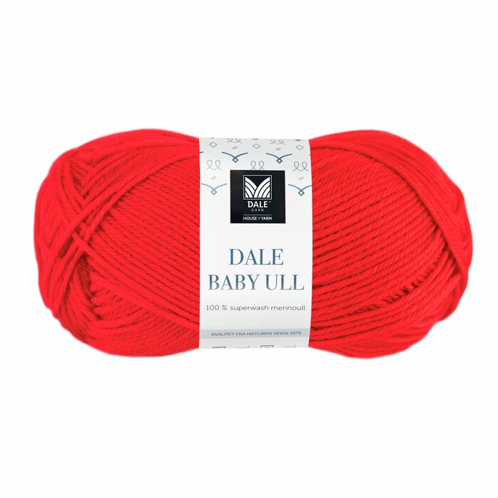 Dale Baby Ull 8547 Rød oransje