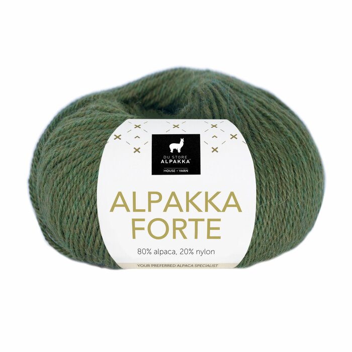 Alpakka Forte 727 Skogsgrønn melert