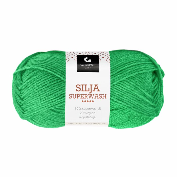 Silja Superwash 395 Skarp grønn