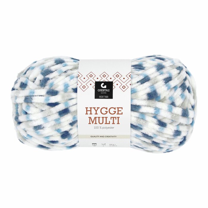 Hygge Multi 6401 Blå/grå dots