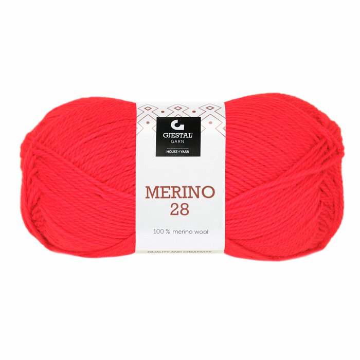 Merino 28 123 Rød oransje