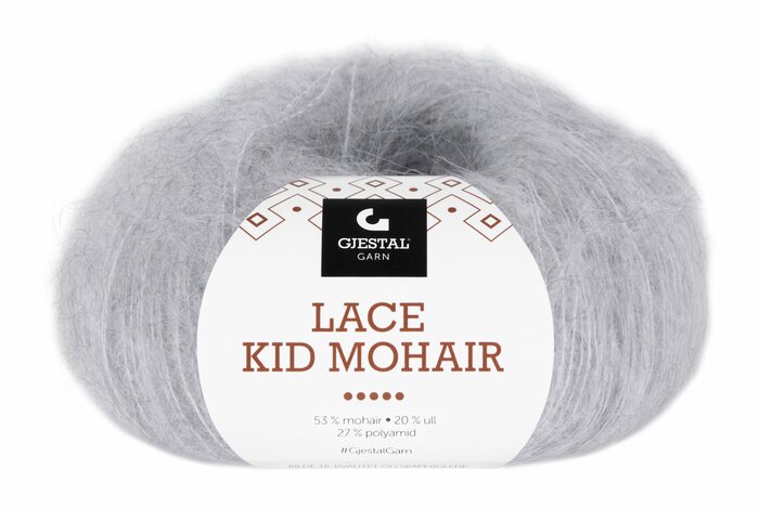 Lace Kid Mohair 903 Lys grå melert