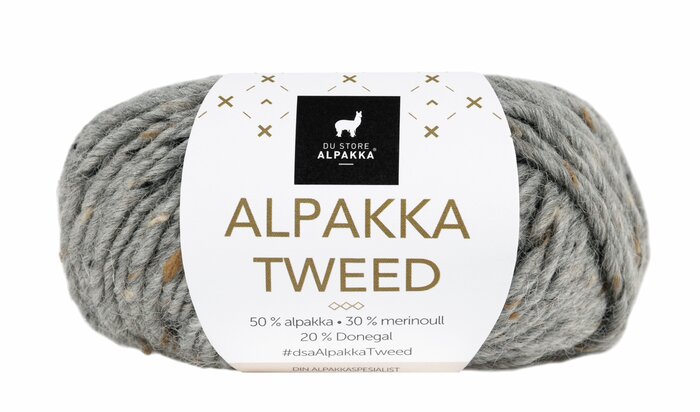 Alpakka Tweed 101 Grå