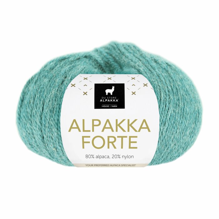 Alpakka Forte 713 Lys sjøgrønn melert