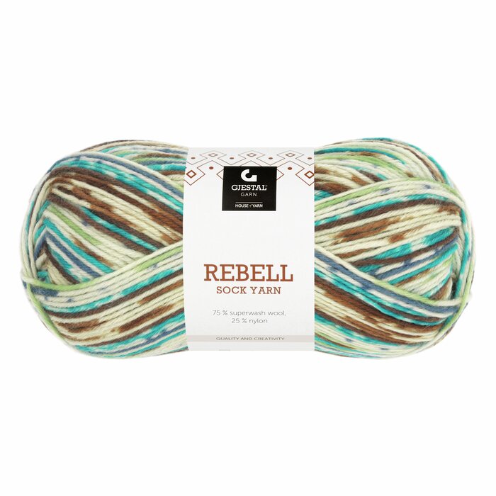Rebell 9408 Brun/Grønn print