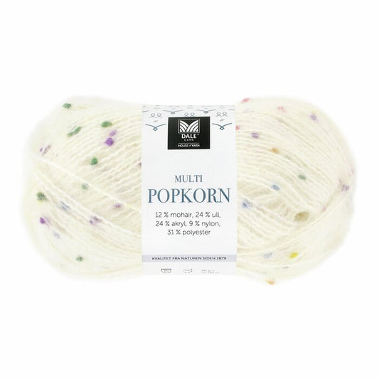 Multi Popkorn 501 Hvit