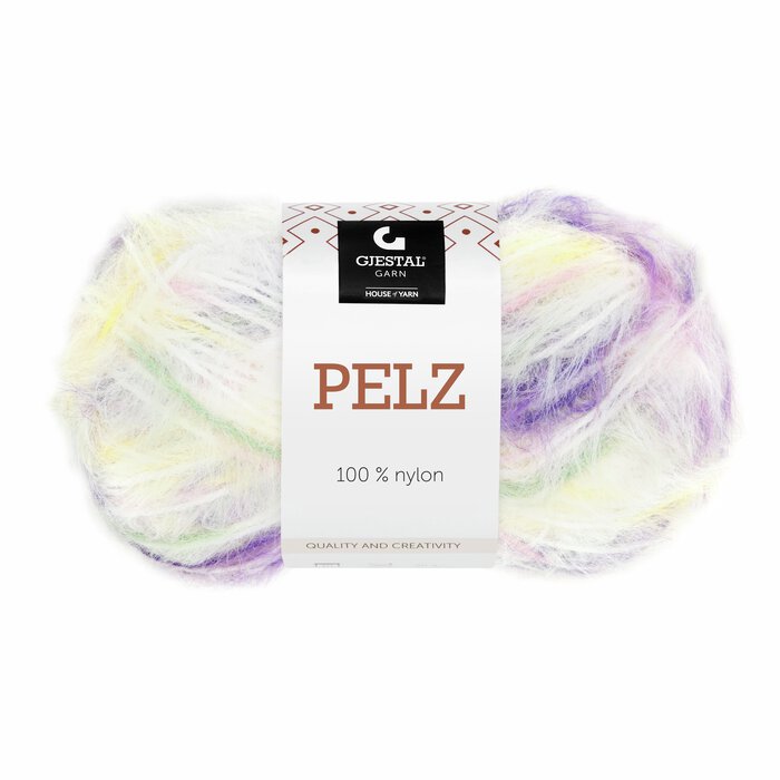 Pelz 819 Purpur/Mint/Gul print