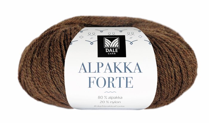 Alpakka Forte 709 Varm brun melert