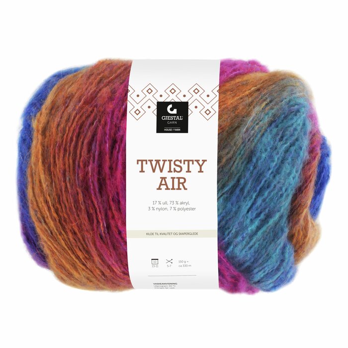 Twisty Air 9101 Pink/Blå/Oransje print
