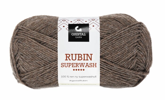 Rubin 488 Mørk brun melert
