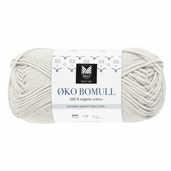 Øko Bomull 304 Lys grå