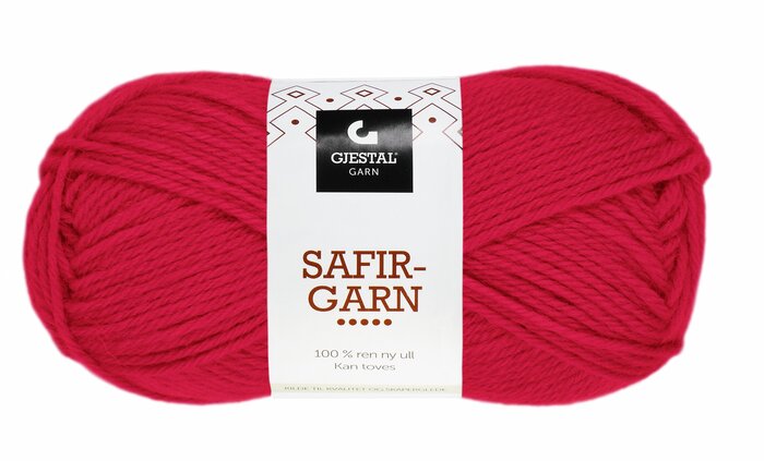 Safir 409 Mørk rød