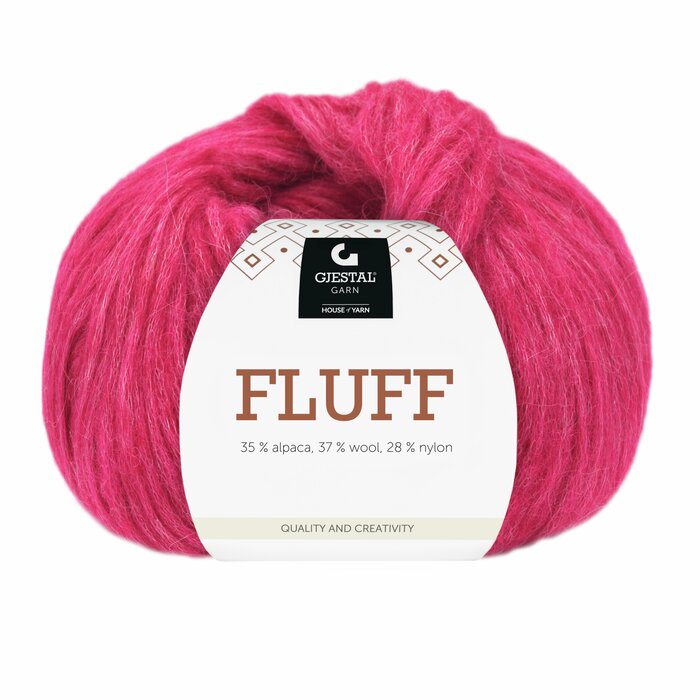 Fluff 416 Mørk rosa