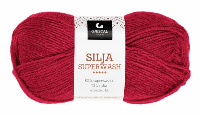 Silja Superwash 309 Valmue rød