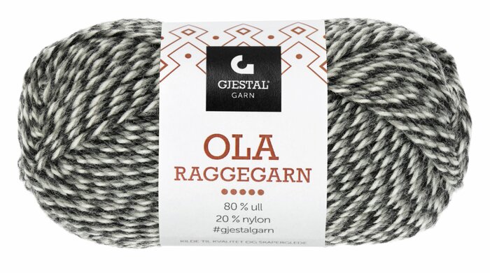 Ola Raggegarn 711 Koks/Grå/Natur mouline