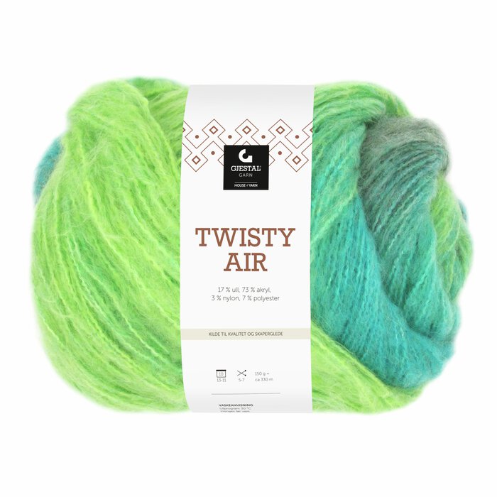 Twisty Air 9106 Neongul/Petrol print
