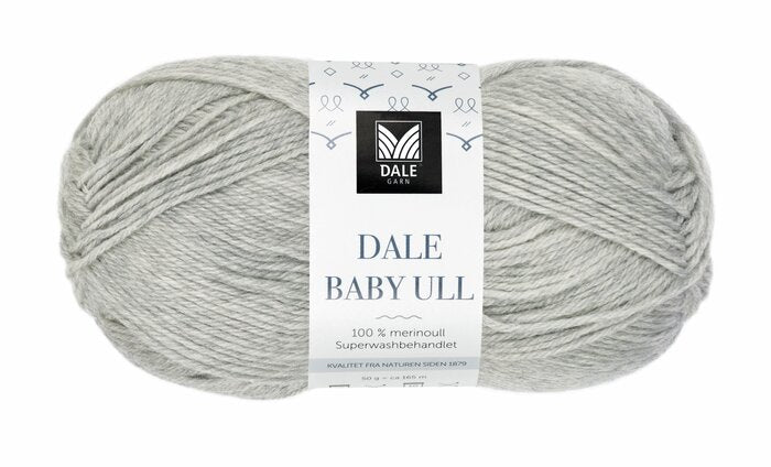 Dale Baby Ull 0004 Lys grå melert