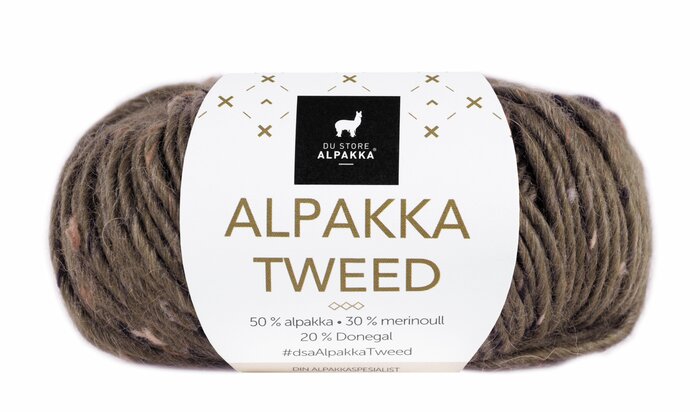 Alpakka Tweed 112 Brun