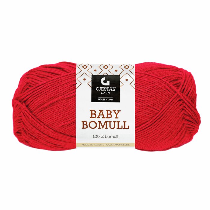 Baby bomull 514 Rød