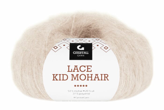 Lace Kid Mohair 906 Lys beige melert