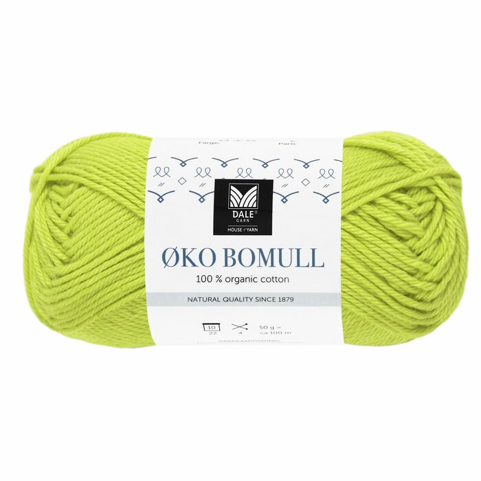 Øko Bomull 334 Pæregrønn
