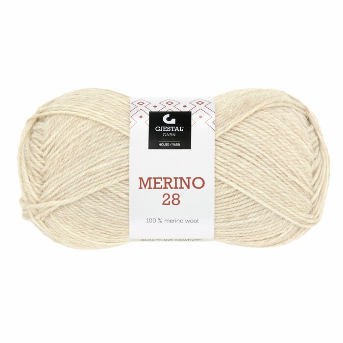 Merino 28 107 Lys beige melert