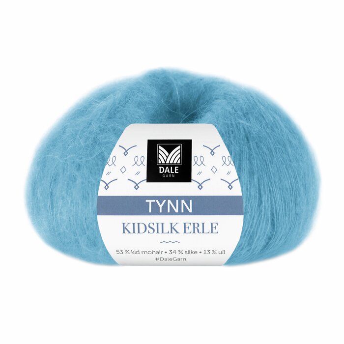 Thin KidSilk Erle 4031 Isblå
