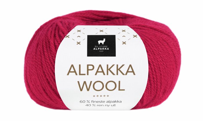 Alpakka Wool 521 Valmuerød