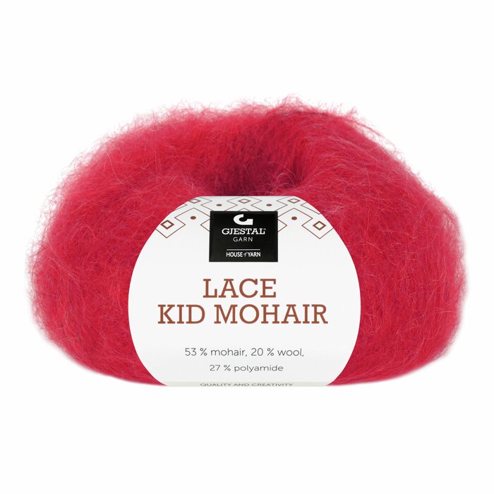 Lace Kid Mohair 921 Dyp rød