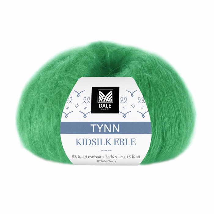 Thin KidSilk Erle 4034 Skarp grønn