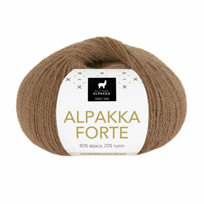 Alpakka Forte 742 Nøttebrun