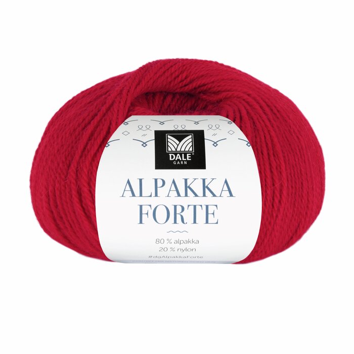 Alpakka Forte 739 Dyp rød