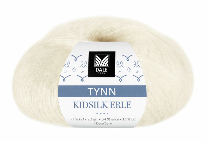 Thin KidSilk Erle 4001 Hvit