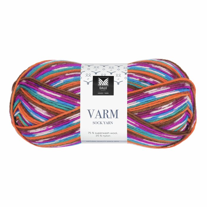 Varm 5108 Pink/Aqua/Oransje print