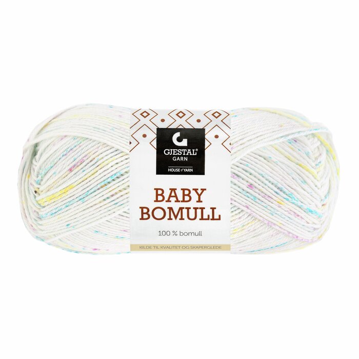 Baby bomull 521 Pastell print