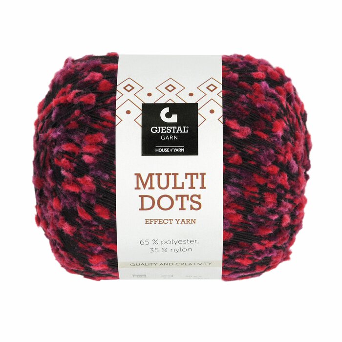 Multi Dots 903 Rød/Lilla dots
