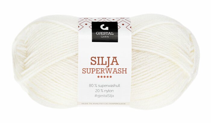 Silja Superwash 302 Hvit