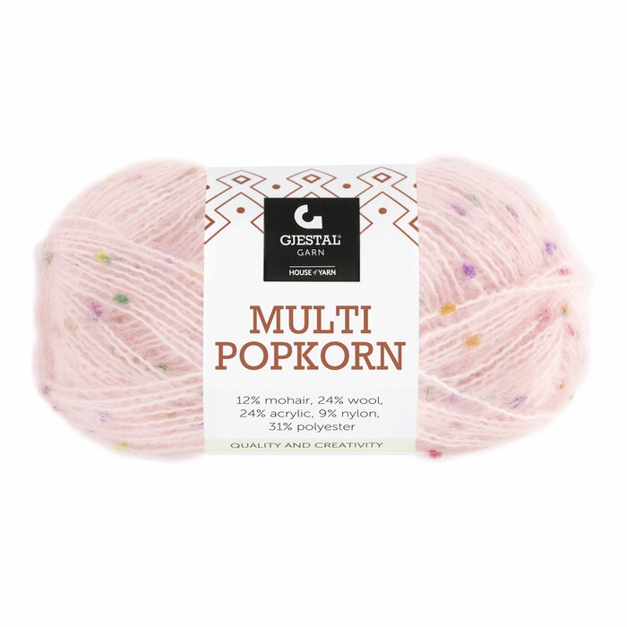 Multi Popkorn 504 Lys rosa