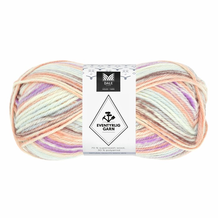 Eventyrlig Garn 7612 Rosa striper