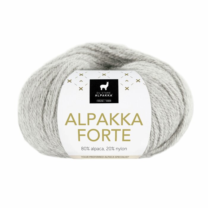 Alpakka Forte 716 Lys grå melert