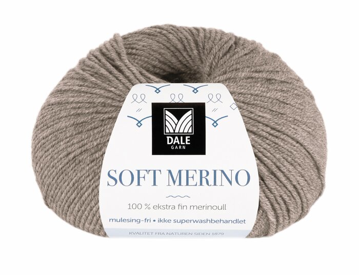 Soft Merino 3005 Gråbeige melert
