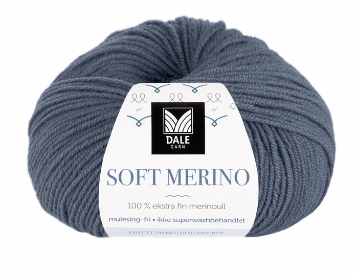 Soft Merino 3014 Mørk gråblå