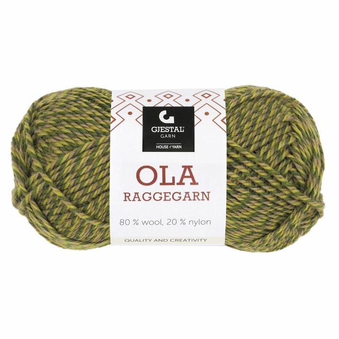 Ola Raggegarn 719 Grønn mouline