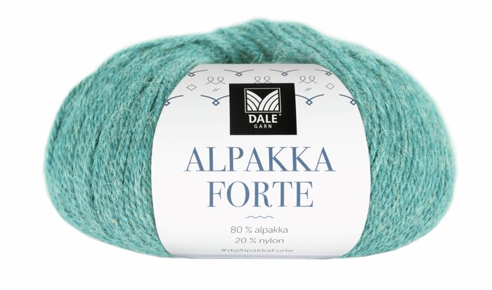 Alpakka Forte 713 Lys sjøgrønn melert