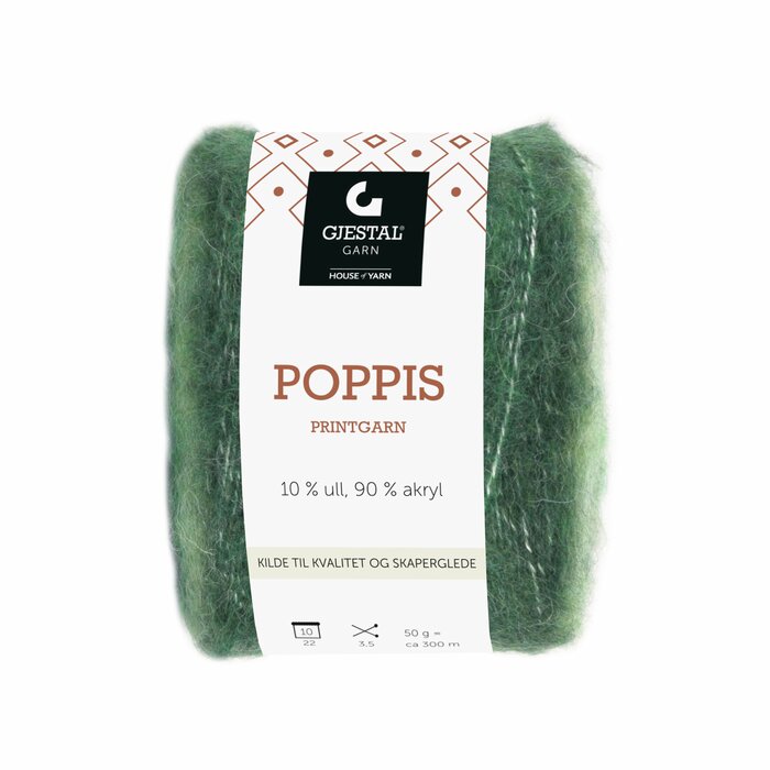 Poppis 3104 Lys/Mørk grønn gradert